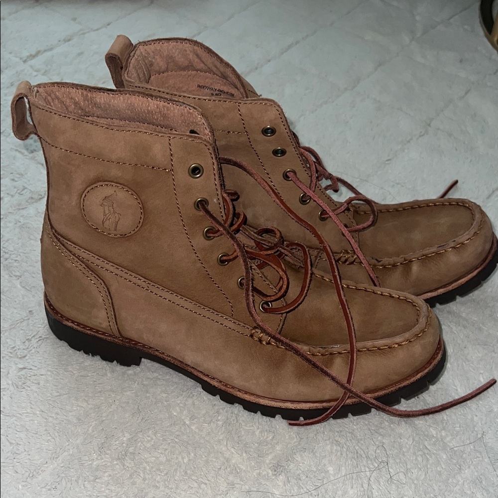 Ralph Lauren Men's Brown Leather Boots